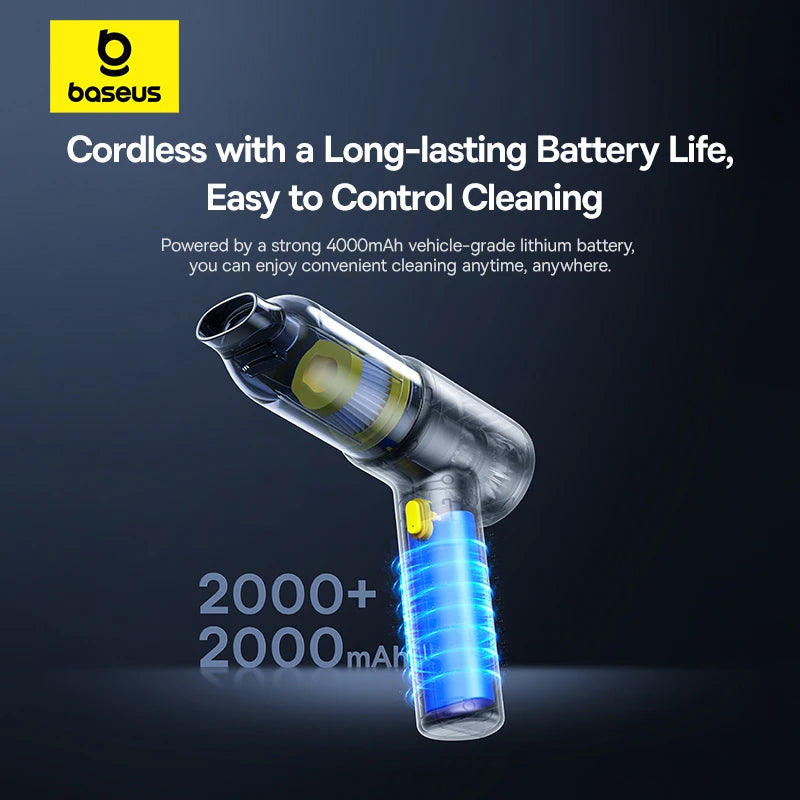 Portable 4-in-1 Car Vaccum & Air Duster